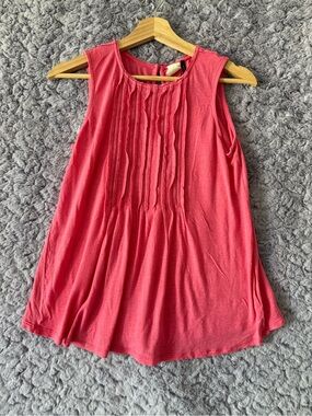 Anthropologie | Akime + Kim | Pink Pintuck Sleeveless top | XS